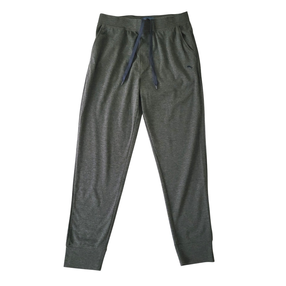 Tommy Bahama Mens Medium Essential Jogger Lounge Pants Gray Tapered